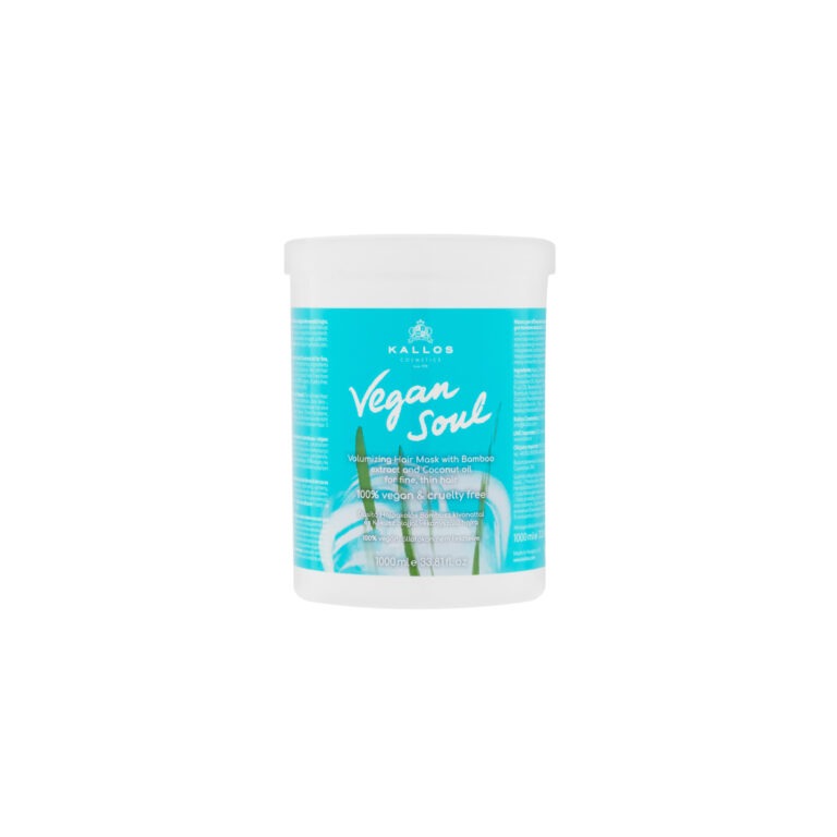 KALLOS KJMN Vegan Soul – Maska z proteinami roślinnymi i olejem kokosowym do włosów cienkich 1000 ml