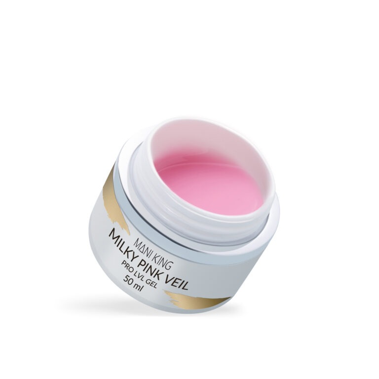 MANI KING PRO LVL GEL Creamy Pink Veil – żel samopoziomujący – 50ml