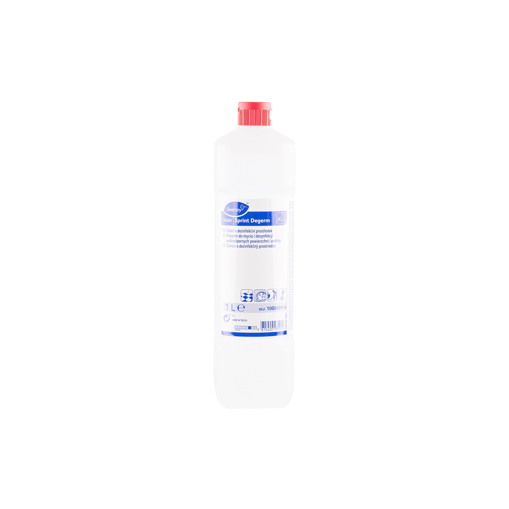 Taski Sprint Degerm 1L- Koncentrat o neutralnym zapachu do dezynfekcji i mycia wodoodpornych powierzchni