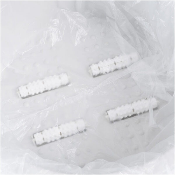 Worki foliowe do pedicure HDPE 50x50 + 2 zakładki - 50 sztuk - obrazek 3