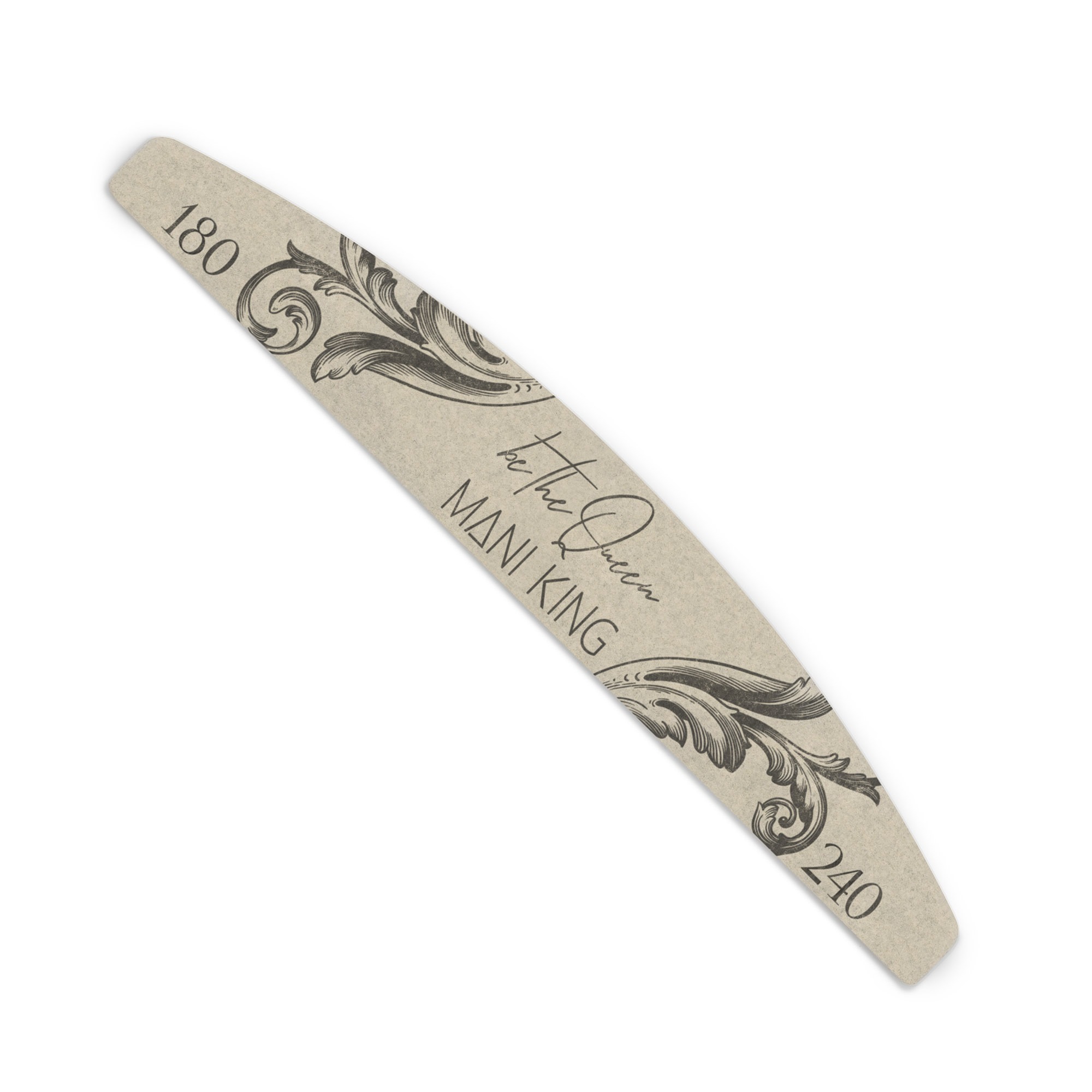 MANI KING ROYAL Be the Queen Pilnik do paznokci Półksiężyc 180/240, 25 szt. - obrazek 2