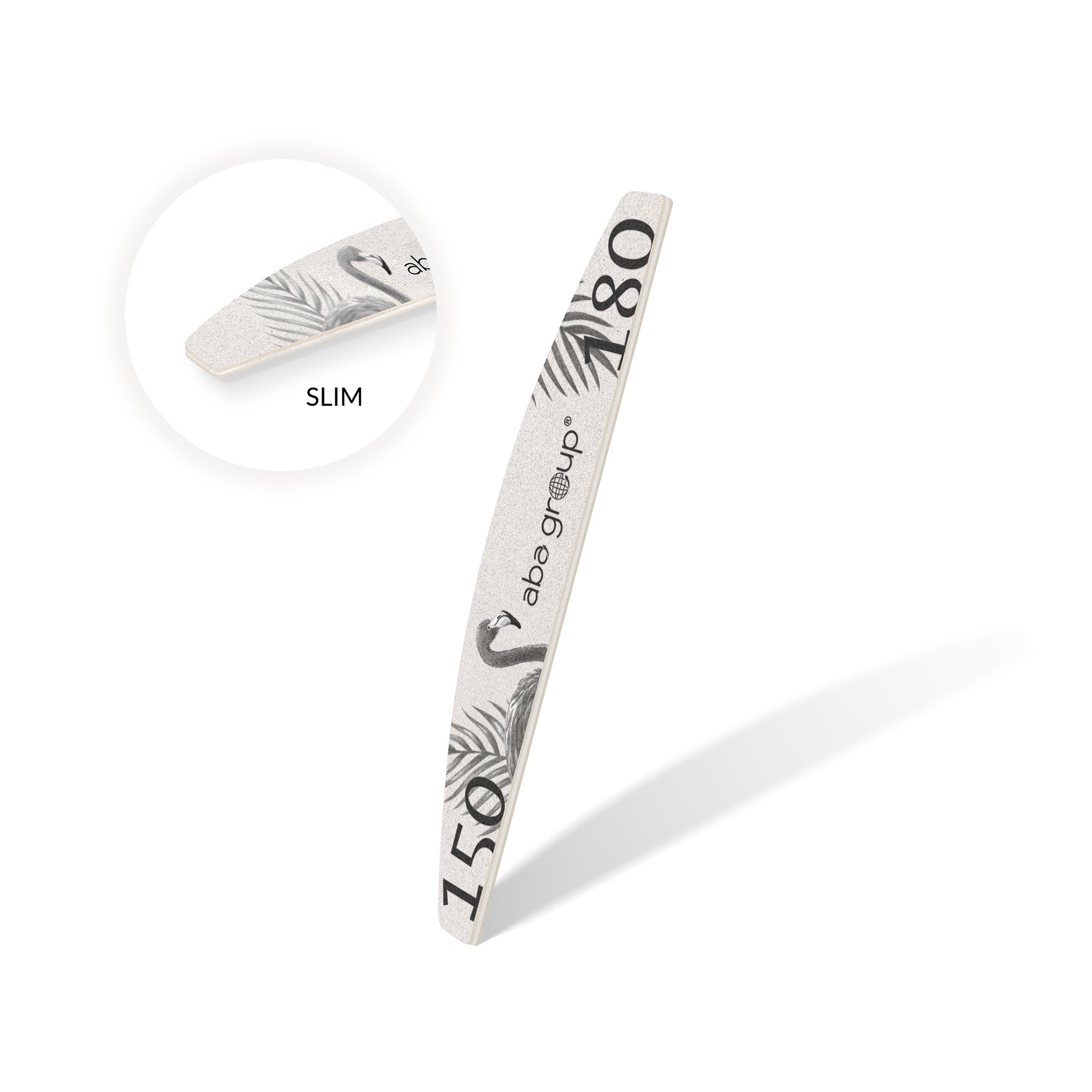 Aba Group Pilnik do paznokci PÓŁKSIĘŻYC 150/180 SLIM - FLAMING, 50 sztuk - obrazek 3